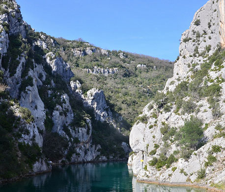 
La Provence Verte : Vue dans les gorges
